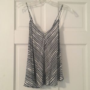 Olivaceous blue and white tank